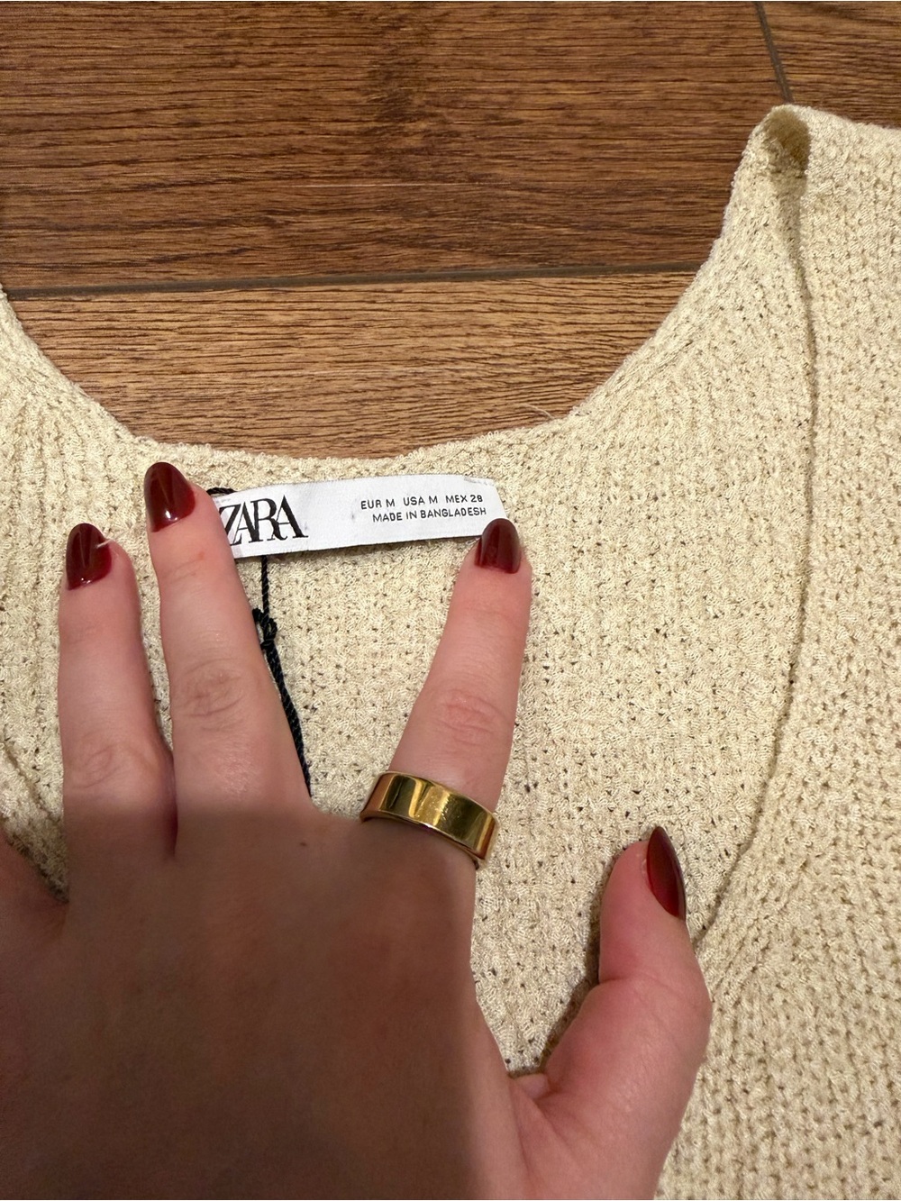 Tan Knit Tank - Picture 2 of 2